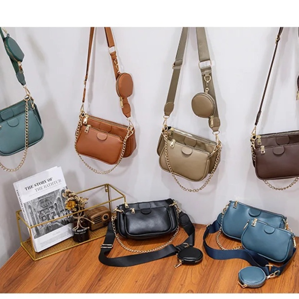 Chain handbag solid PU leather - Picture 4 of 4